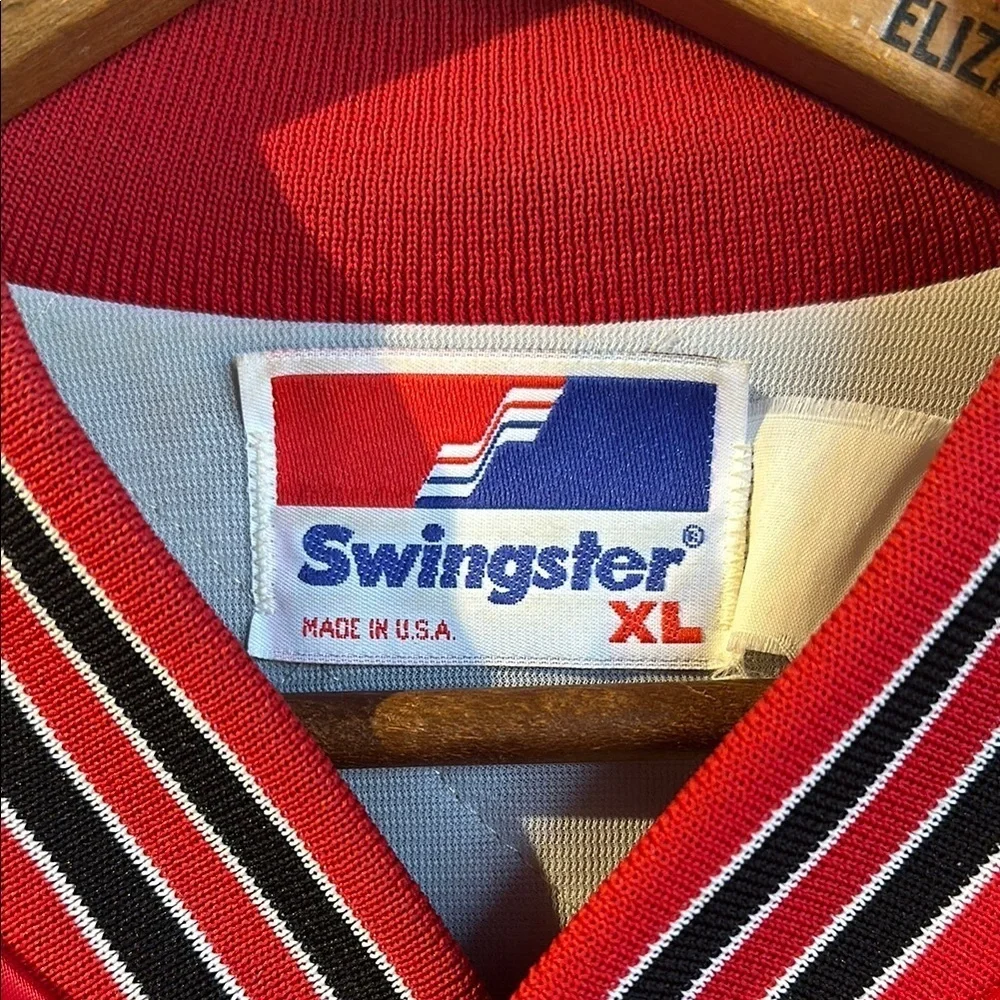 Vintage Chicago Bulls Red Satin Jacket